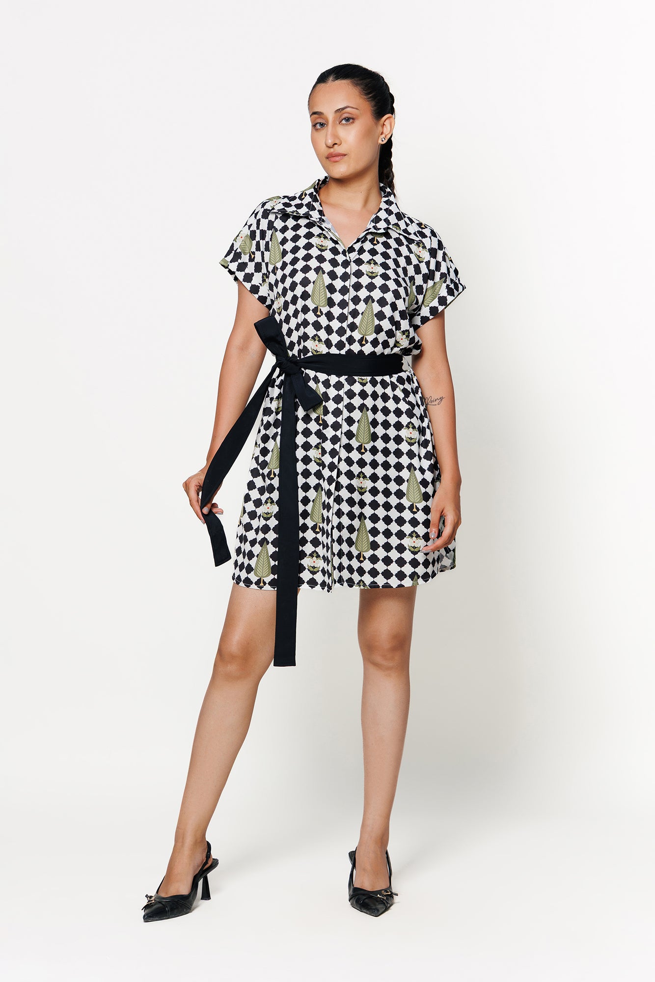Checkmate Shirt Dress